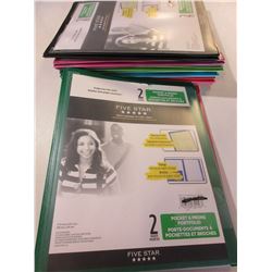 Bundle of 10 Pocket & Prong Folders / 2 Pocket/ design your own cover