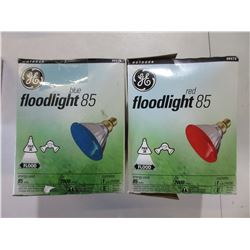 2 New GE Outdoor Floodlight 85 Great for Christmas Lighting