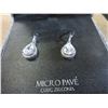 Image 1 : Micro Pave' Cubic Zirconia EarRings