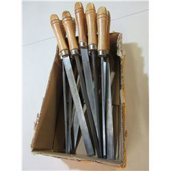 10 Assorted Wood handle Files
