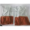 Image 1 : 2 New Pairs Welding Gloves / MIG/TIG Top grain Leather size XL