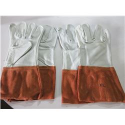 2 New Pairs Welding Gloves / MIG/TIG Top grain Leather size XL