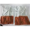 Image 1 : 2 New Pairs Welding Gloves / MIG/TIG Top grain Leather size XL
