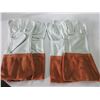 Image 1 : 2 New Pairs Welding Gloves / MIG/TIG Top grain Leather size XL