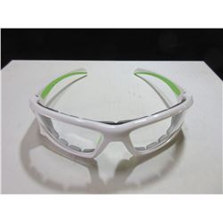 3 New White Frame with Padded Lense see pics / Clear Lense