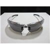 Image 1 : 3 New Safety Glasses SunGlasses dark grey / clear frame