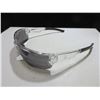 Image 2 : 3 New Safety Glasses SunGlasses dark grey / clear frame