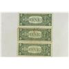 Image 2 : 3-ASSORTED 1957 $1 SILVER CERTIFICATES BLUE SEALS