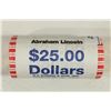 Image 1 : $25 ROLL OF 2010 ABRAHAM LINCOLN PRESIDENTIAL $'S