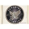 Image 1 : 1 TROY OZ .999 FINE SILVER PROOF ROUND SUNSHINE