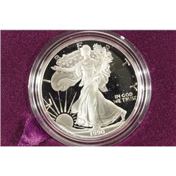 1990-S PROOF AMERICAN SILVER EAGLE