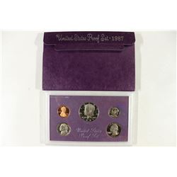 1987 US PROOF SET (WITH BOX)