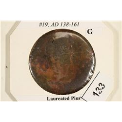 138-161 A.D. A. PIUS ANCIENT COIN