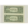 Image 2 : 2-2003-A $1 FRN'S LOW CONSECUTIVE SERIAL 'S UNC
