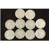 Image 1 : 10 ASSORTED 1940'S MERCURY DIMES