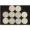 Image 2 : 10 ASSORTED 1940'S MERCURY DIMES