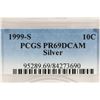Image 3 : 1999-S SILVER ROOSEVELT DIME PCGS PR69 DCAM