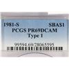 Image 3 : 1981-S TYPE I SBA DOLLAR PCGS PR69 DCAM