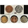 Image 1 : 5 ASSORTED CANADA TRADE DOLLARS 1980 DALHOUSIE,