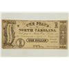 Image 1 : 1862 STATE OF NORTH CAROLINA $1 OBSOLETE BANK NOTE