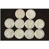 Image 1 : 10 ASSORTED 1940'S MERCURY DIMES