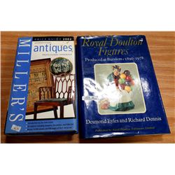 MILLERS INTERNATIONAL ANTIQUE PRICE GUIDE 2002 & ROYAL DOULTON FIGURINES BOOK