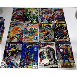 LOT OF 12 SUPERMAN COMICS