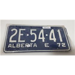 PAIR OF MATCHING 1972 ALBERTA LICENSE PLATES