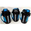 Image 1 : LOT OF THREE POWERADE 64OZ PLASTIC BOTTLES