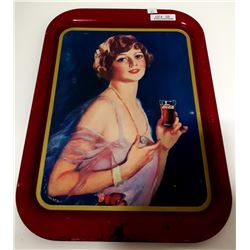 COCA-COLA TRAY 1927 CALENDAR GIRL