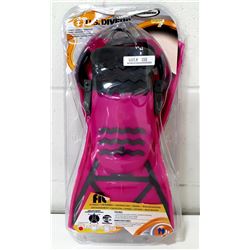 US DIVERS PINK AND GREY ADULT FITNESS FINS