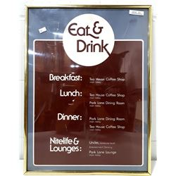 EAT & DINE MENU SIGN