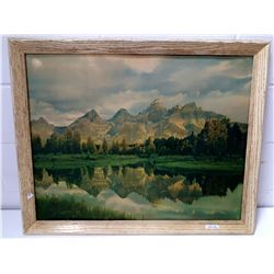 VINTAGE FRAMED LANDSCAPE