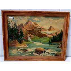 OIL ON BOARD LANDSCAPE