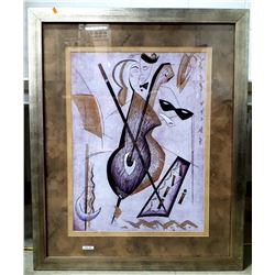 MODERN MUSIC THEMED ABSTRACT ART