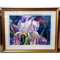 LARGE FRAMED FLORAL PRINT
