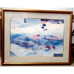 LARGE FRAMED MODERN PRINT