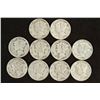 Image 1 : 10 ASSORTED 1940'S MERCURY DIME