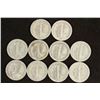 Image 2 : 10 ASSORTED 1940'S MERCURY DIME