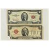 Image 1 : 1928-G & 1953 $2 US NOTES RED SEALS