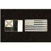 Image 1 : 2 STERLING SILVER FLAG BARS LAST FLAG OF