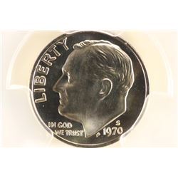 1970-S ROOSEVELT DIME PCGS PR69