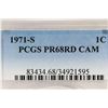 Image 3 : 1971-S LINCOLN CENT PCGS PR68RD CAM