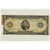 Image 1 : SERIES 1914 $5 FRN LARGE SIZE BLUE SEAL
