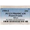 Image 3 : 1999-S SILVER PENNSYLVANIA QUARTER PCGS PR69 DCAM
