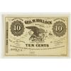Image 1 : 1862 GEO. W. HALLOCK 10 CENT OBSOLETE BANK NOTE