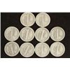 Image 2 : 10 ASSORTED 1940'S MERCURY DIMES