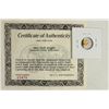 Image 2 : 24KT GOLD MINIATURE 1850 1/2 EAGLE GOLD COIN