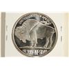 Image 2 : 1 TROY OZ .999 FINE SILVER PROOF ROUND BUFFALO /