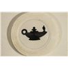 Image 1 : VINTAGE POKER CHIP WHITE / BLACK ALADDINS LAMP